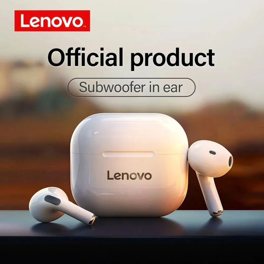 Lenovo LP40: Fones de Ouvido Sem Fio TWS Bluetooth com Controle Touch, Headset Esportivo Estéreo para Android