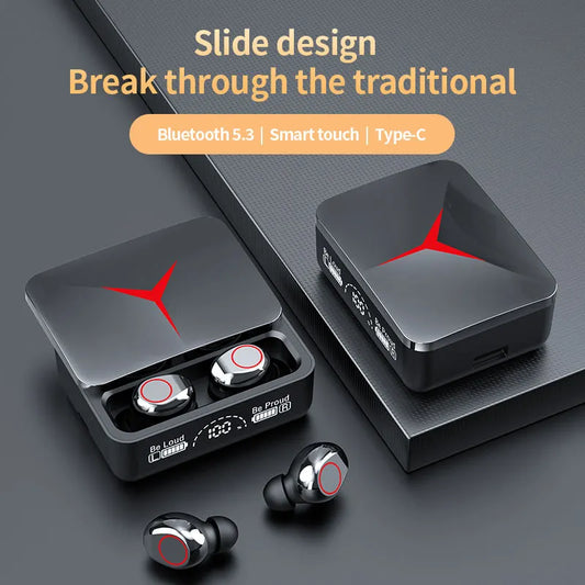 Auriculares sem fio TWS Originais - Fone de ouvido para jogos Bluetooth 5.1 - Fones de ouvido esportivos para música para iPhone Xiaomi